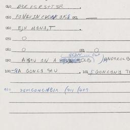Eastern questionnaire, answ...