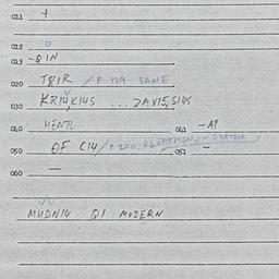 Eastern questionnaire, answ...