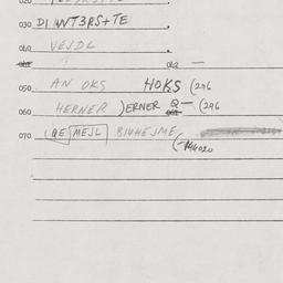 Eastern questionnaire, answ...