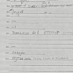 Eastern questionnaire, answ...