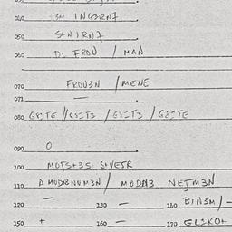 Eastern questionnaire, answ...