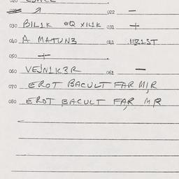Eastern questionnaire, answ...