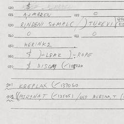 Eastern questionnaire, answ...