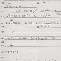 Eastern questionnaire, answ...
