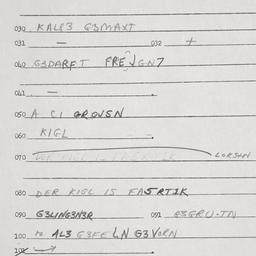 Eastern questionnaire, answ...