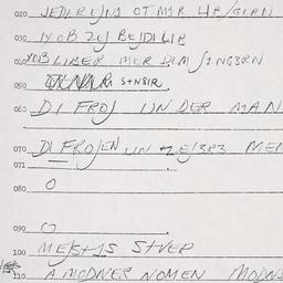 Eastern questionnaire, answ...