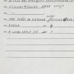Eastern questionnaire, answ...