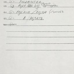 Eastern questionnaire, answ...