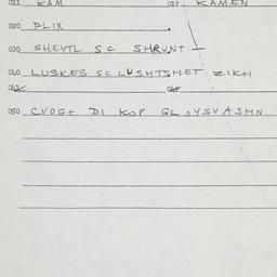 Eastern questionnaire, answ...