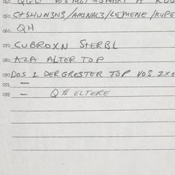 Eastern questionnaire, answ...