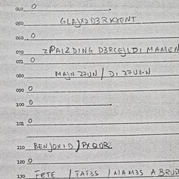 Eastern questionnaire, answ...