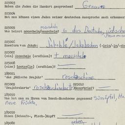 Western questionnaire, answ...