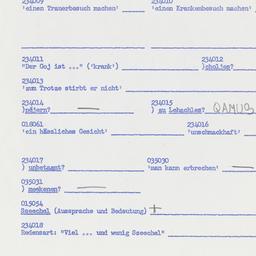 Western questionnaire, answ...