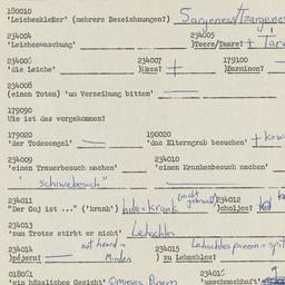 Western questionnaire, answ...