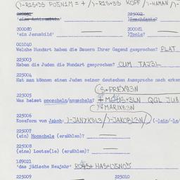 Western questionnaire, answ...
