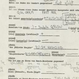 Western questionnaire, answ...