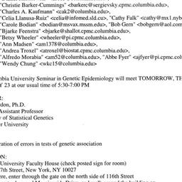 Announcements, 2003-01-03. ...
