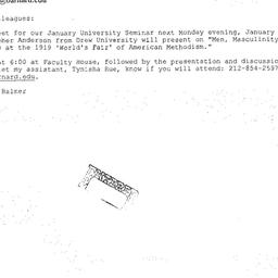 Announcements, 2005-01-24. ...