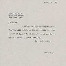 Board Meeting, 4/10/1924