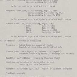 Board Meeting, 10/16/1941