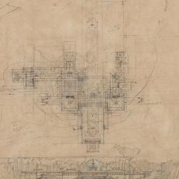 First floor plan, exterior ...