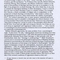 Black Theology and Ideology...