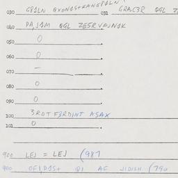 Eastern questionnaire, answ...