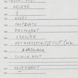 Eastern questionnaire, answ...