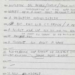 Eastern questionnaire, answ...