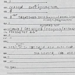 Eastern questionnaire, answ...