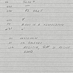 Eastern questionnaire, answ...