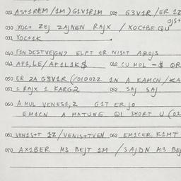 Eastern questionnaire, answ...