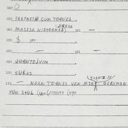 Eastern questionnaire, answ...