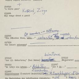 Western questionnaire, answ...