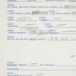 Western questionnaire, answ...