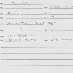Eastern questionnaire, answ...