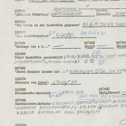 Western questionnaire, answ...
