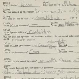 Western questionnaire, answ...