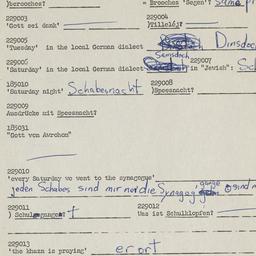 Western questionnaire, answ...