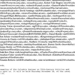 Announcements, 2002-11-05. ...