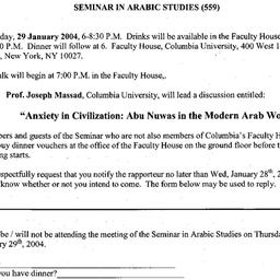 Announcements, 2004-01-29. ...