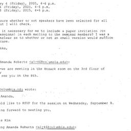 Announcements, 2004-09-11. ...