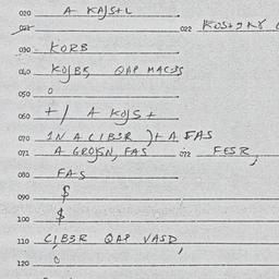 Eastern questionnaire, answ...