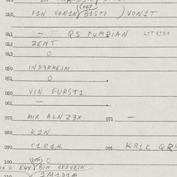 Eastern questionnaire, answ...