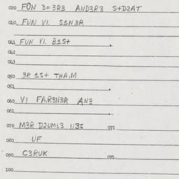Eastern questionnaire, answ...