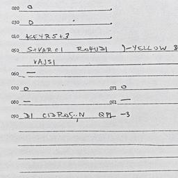 Eastern questionnaire, answ...