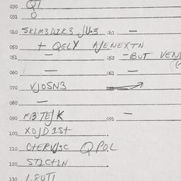 Eastern questionnaire, answ...