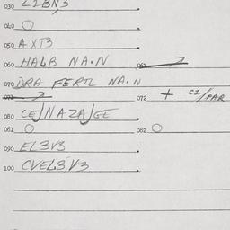 Eastern questionnaire, answ...