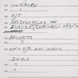 Eastern questionnaire, answ...