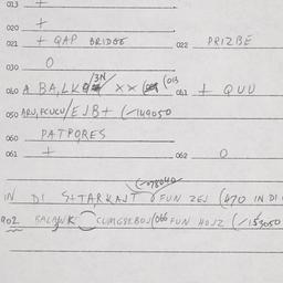 Eastern questionnaire, answ...